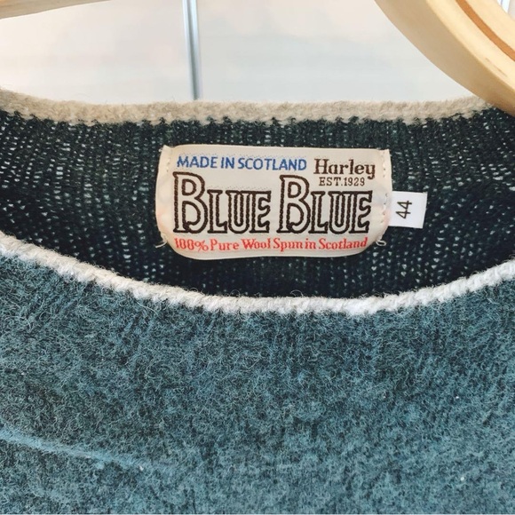 Harley x Blue Blue Wool Knitwear Made in Scotland Handcraft - Picture 5 of 6